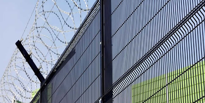 Framed 3D Curved Mesh Fence Panels, Posts and Fittings, Galvanized and Powder Coated